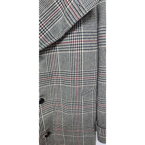 Hudsons Rockham Men's Classic Houndstooth Plaid Long Coat, Size42L, In Tan Multi - Picture 4 of 14